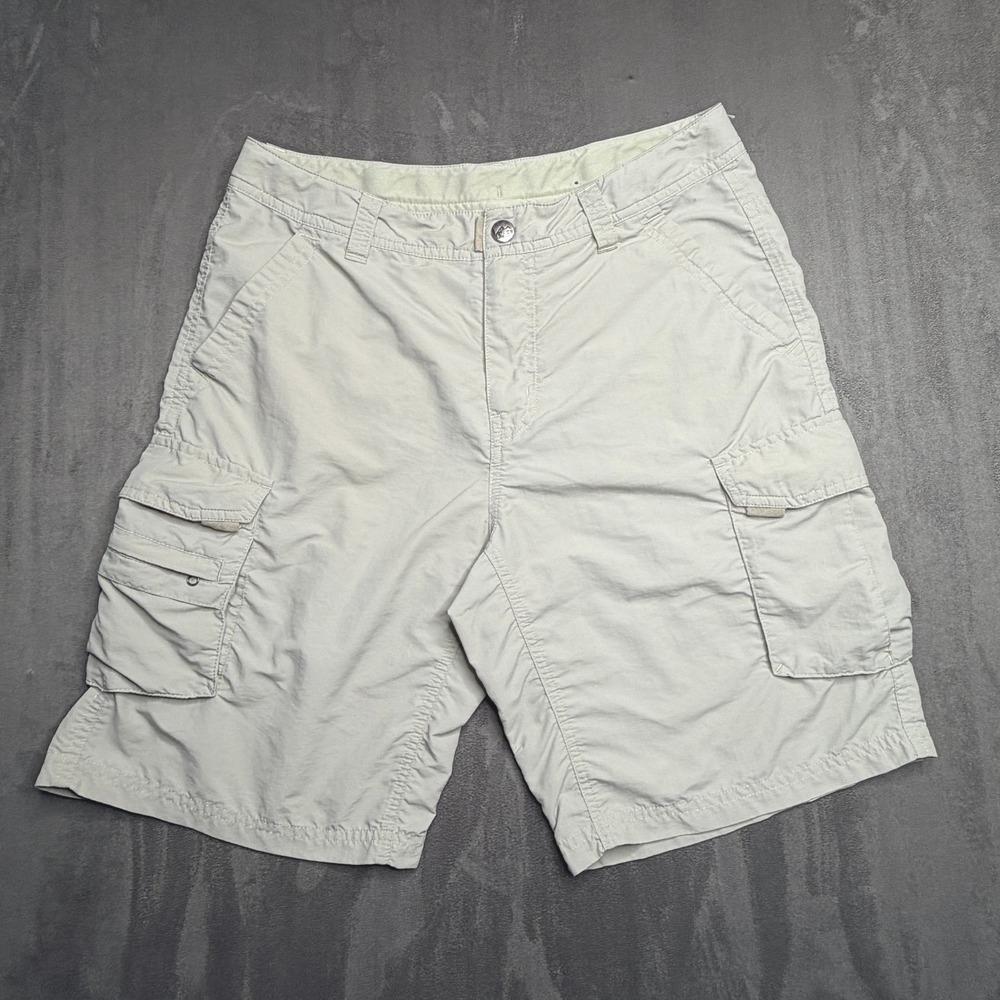 REI Cargo Shorts Womens 6 Beige Khaki Nylon Hiking‎ Outdoor Lightweight Utility